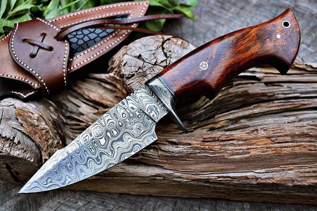 BIGCAT-ROAR-Handmade-Damascus-Hunting-Knif